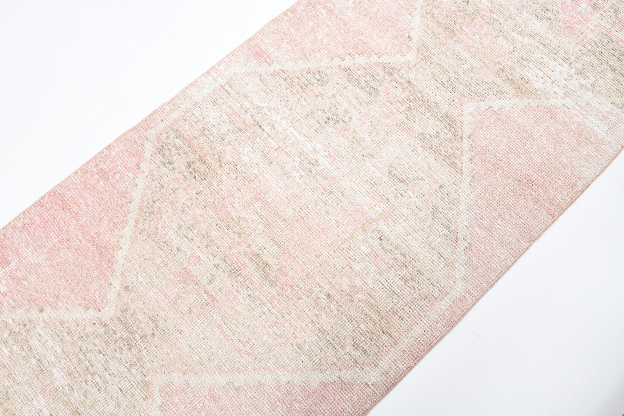 2' x 10' Pink Turkish Vintage Runner Rug  |  RugReform