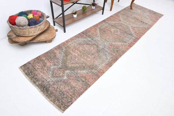 2' x 11' Multi Color Turkish Vintage Herki Rug  |  RugReform