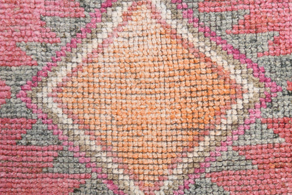 2' x 10' Pink Turkish Vintage Herki Rug  |  RugReform