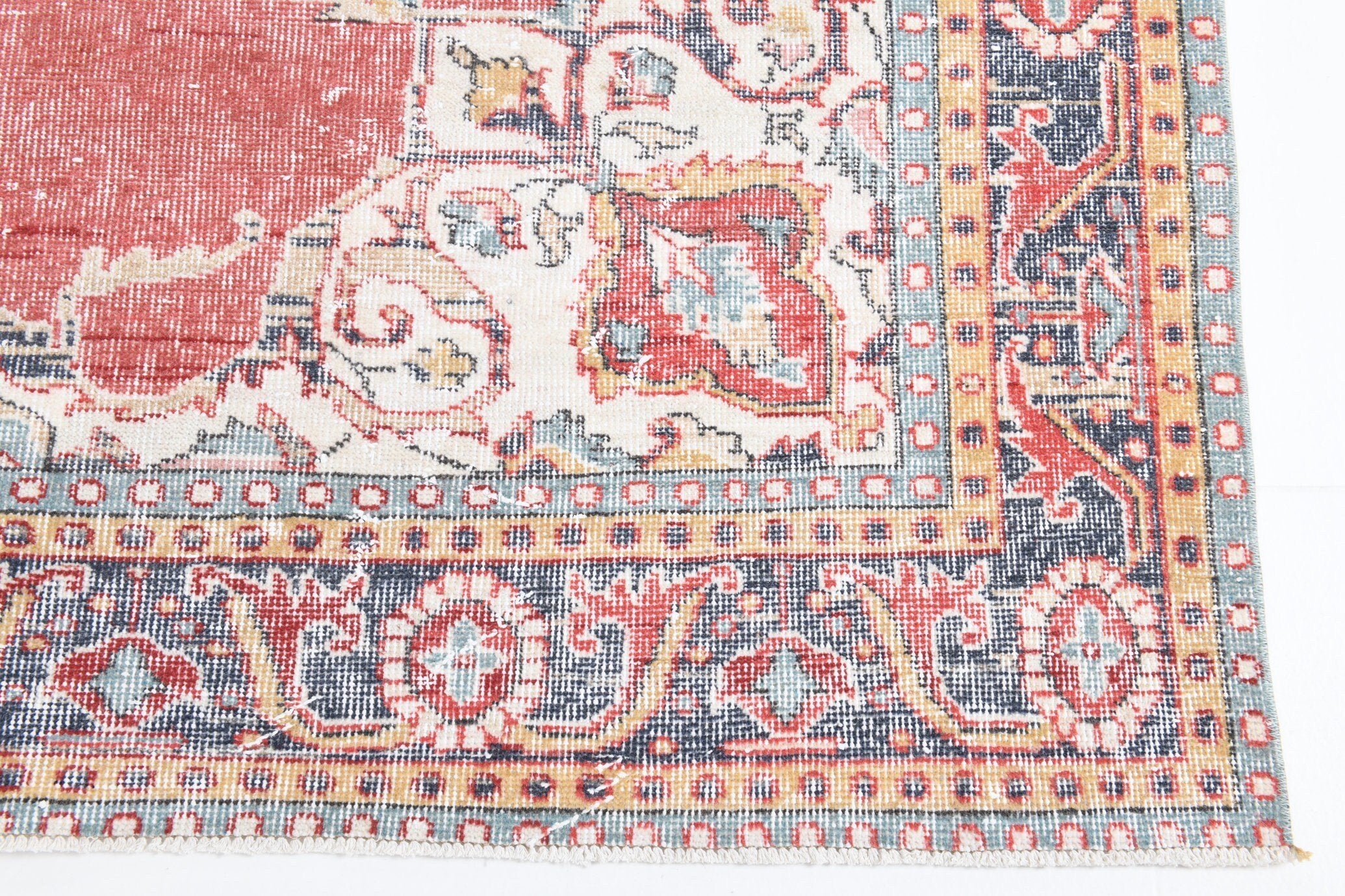 6' x 10' Red Turkish Vintage Rug  |  RugReform