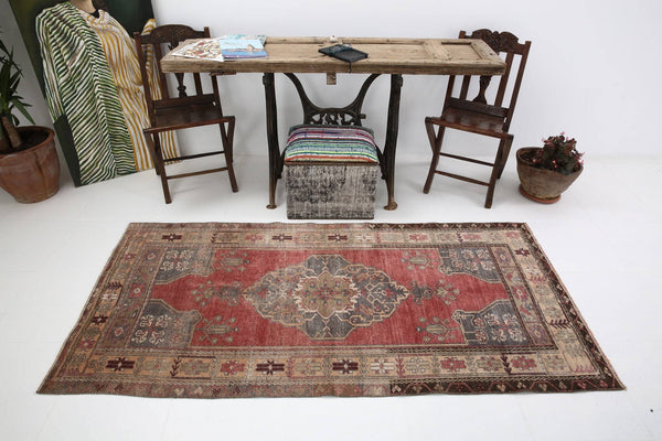 3' x 6' Red Turkish Vintage Rug  |  RugReform