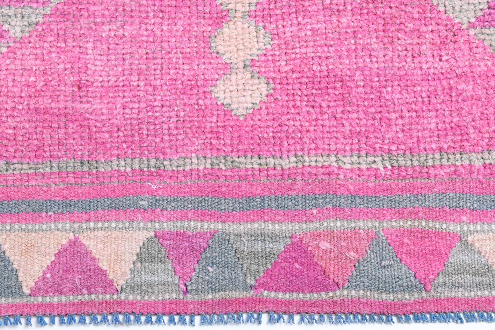 2' x 11' Pink Turkish Vintage Herki Rug  |  RugReform