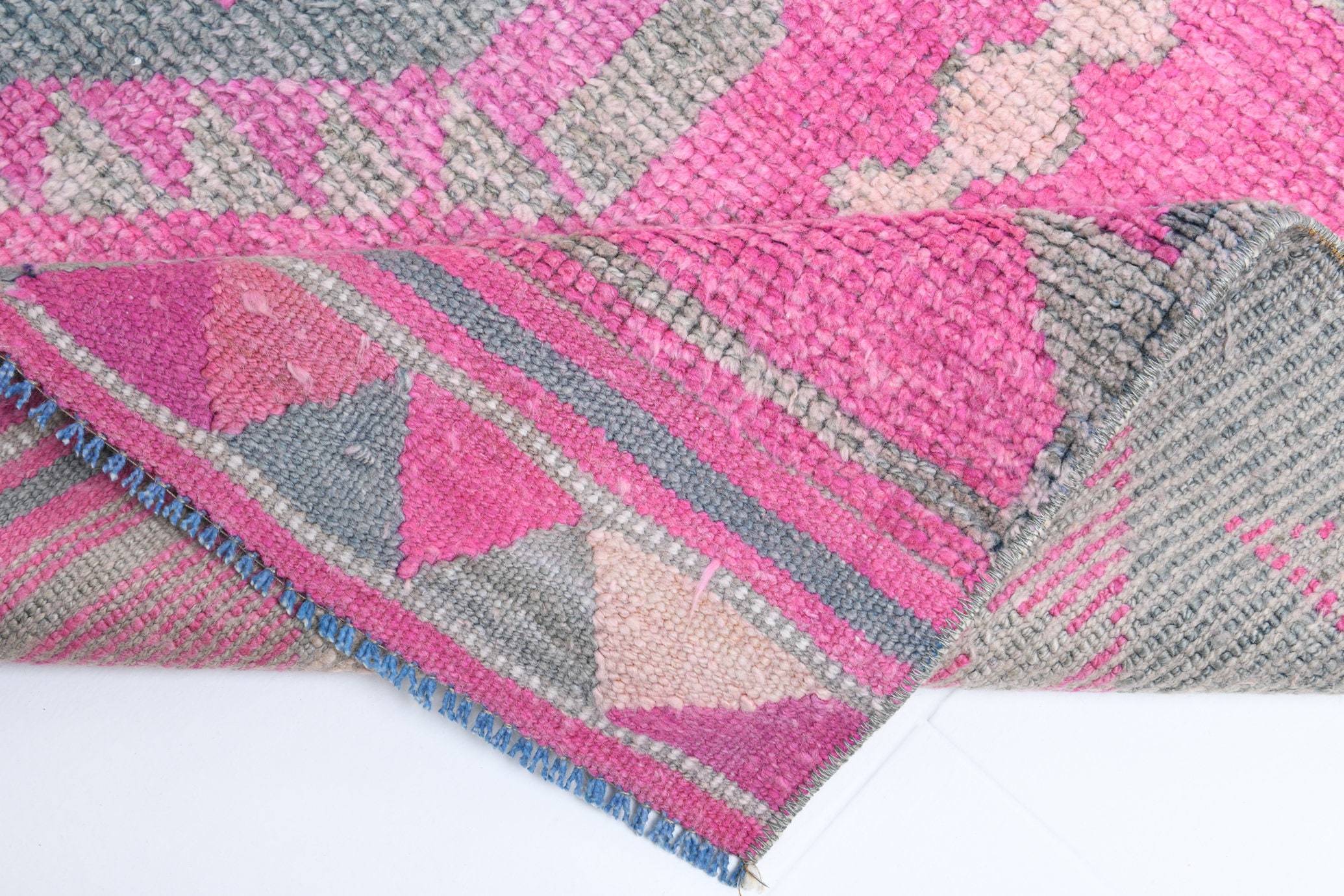 2' x 11' Pink Turkish Vintage Herki Rug  |  RugReform