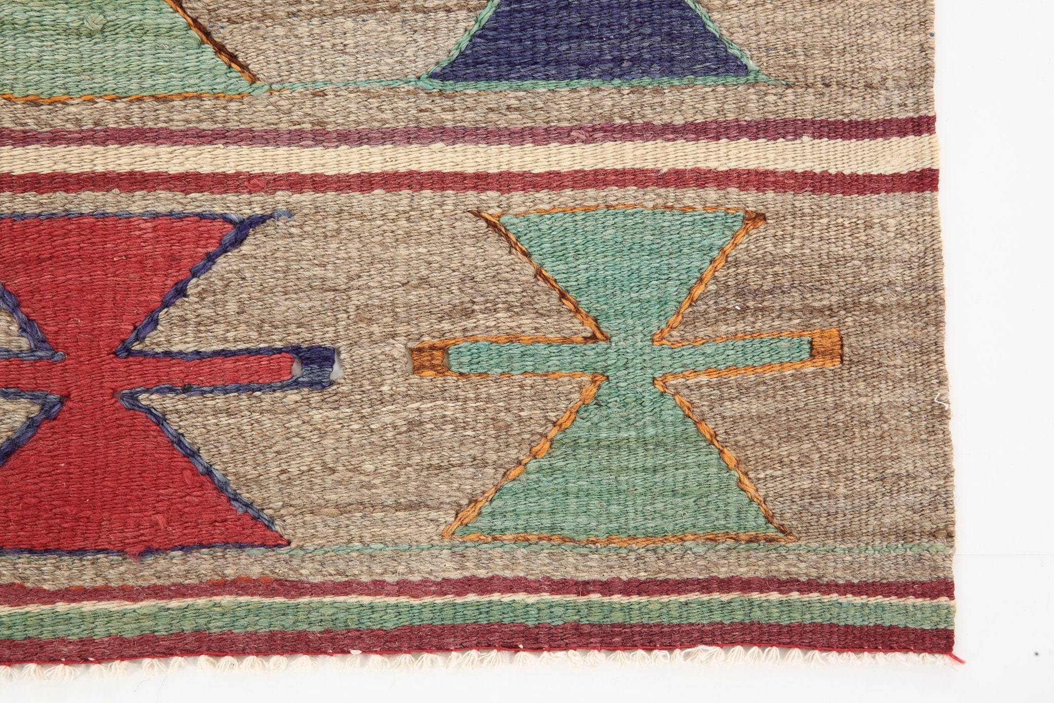 2' x 6' Brown Turkish Kilim Old Rug  |  RugReform