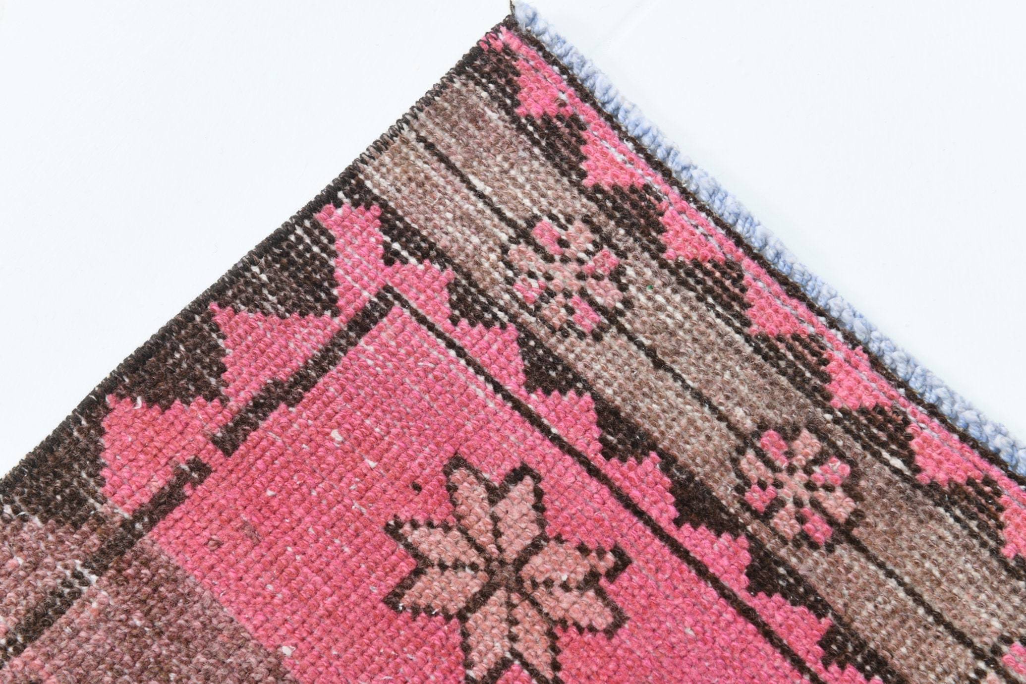 2' x 12' Pink Turkish Vintage Runner Rug  |  RugReform