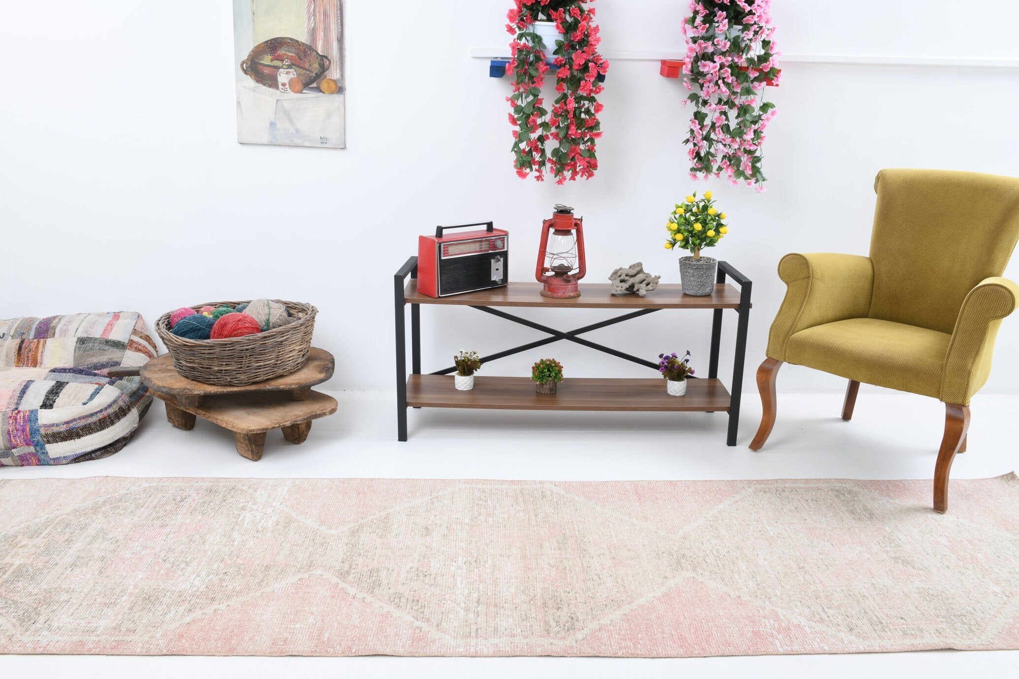 2' x 10' Pink Turkish Vintage Runner Rug  |  RugReform