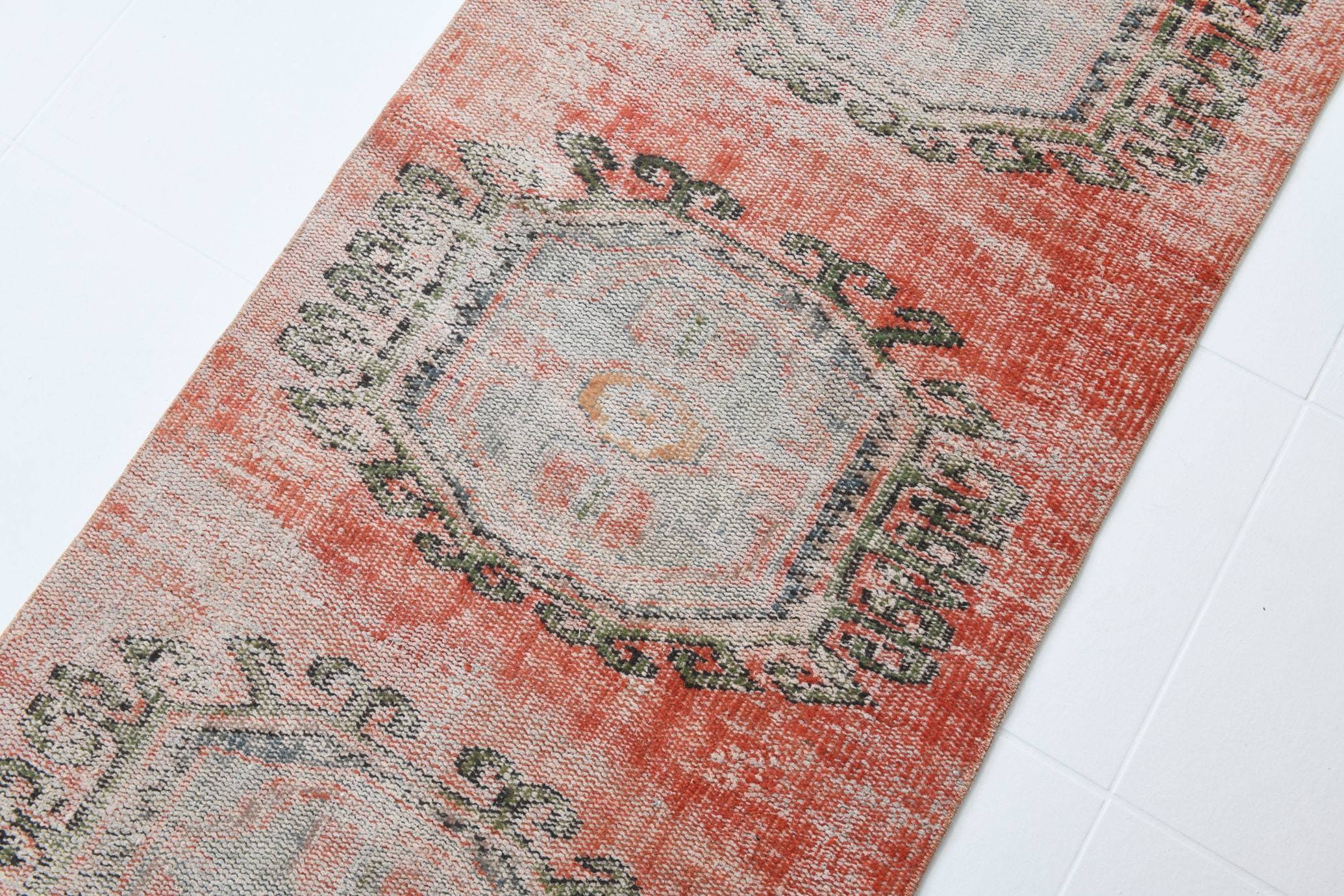 2' x 11' Red Turkish Vintage Runner Rug  |  RugReform