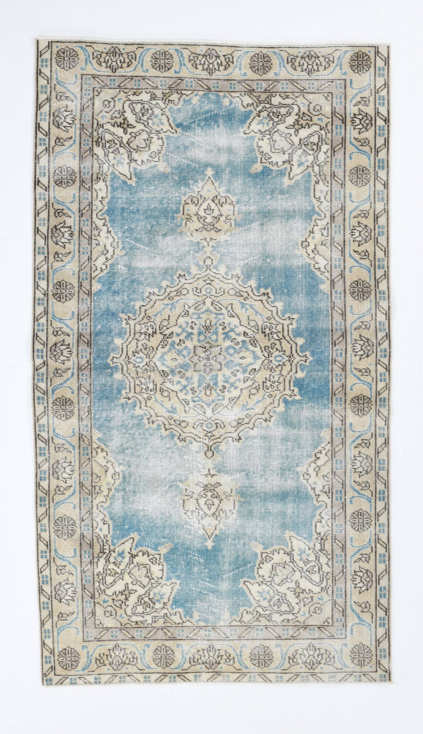 3' x 6' Blue Turkish Vintage Rug  |  RugReform