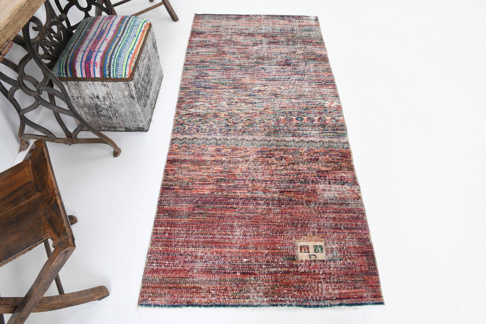 2' x 6' Red Turkish Vintage Runner Rug  |  RugReform