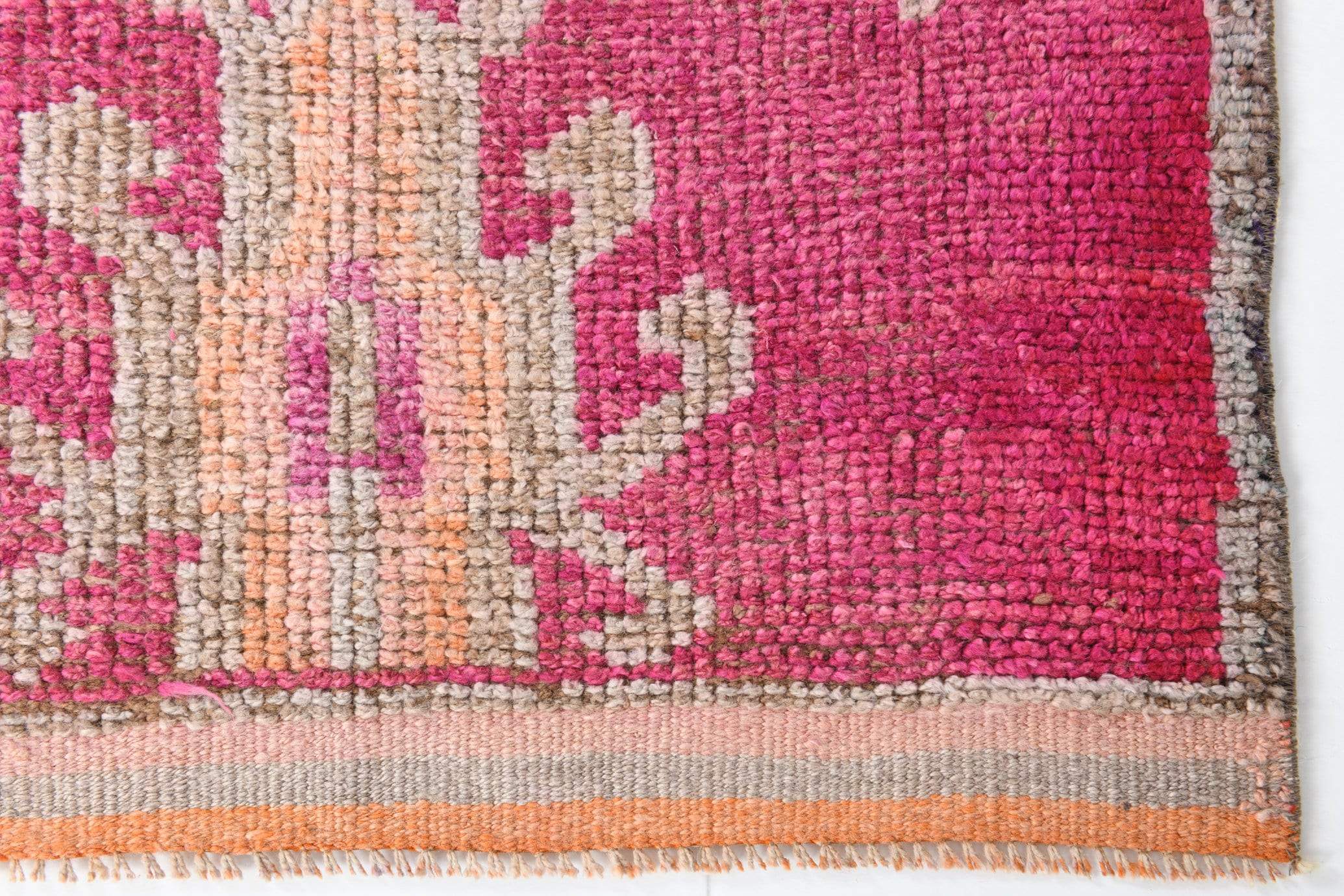 2' x 11' Pink Turkish Vintage Herki Rug  |  RugReform