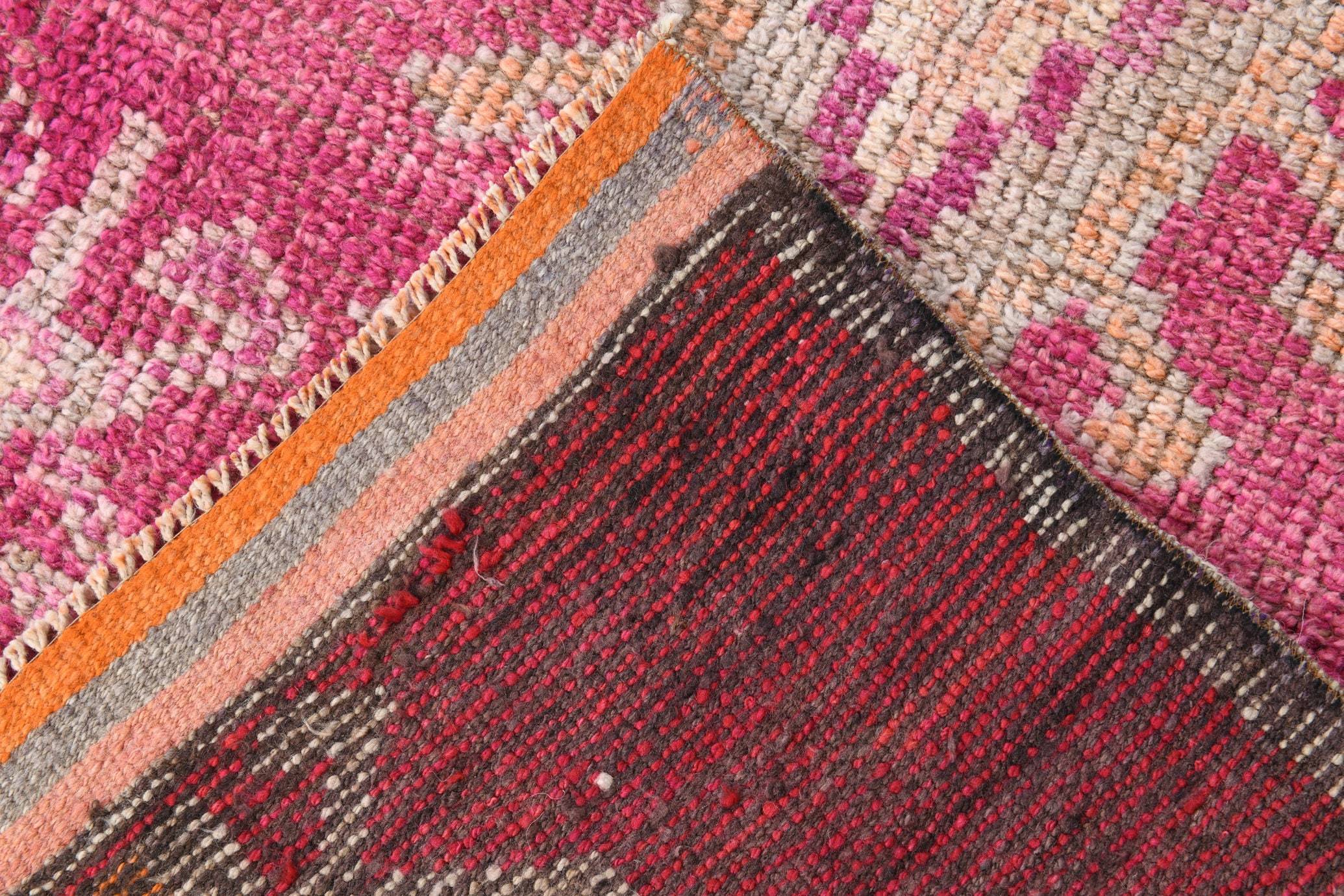 2' x 11' Pink Turkish Vintage Herki Rug  |  RugReform