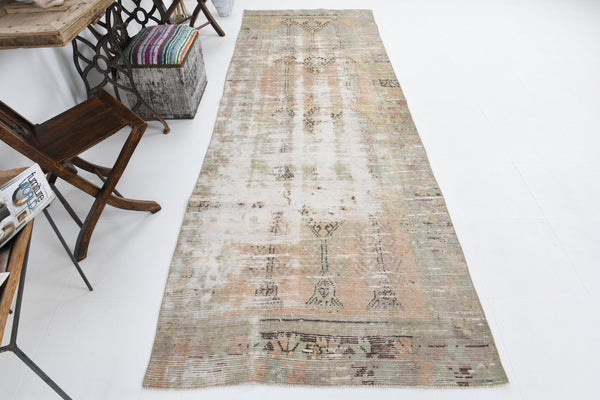 3' x 10' Tan-Ivory Turkish Vintage Rug  |  RugReform