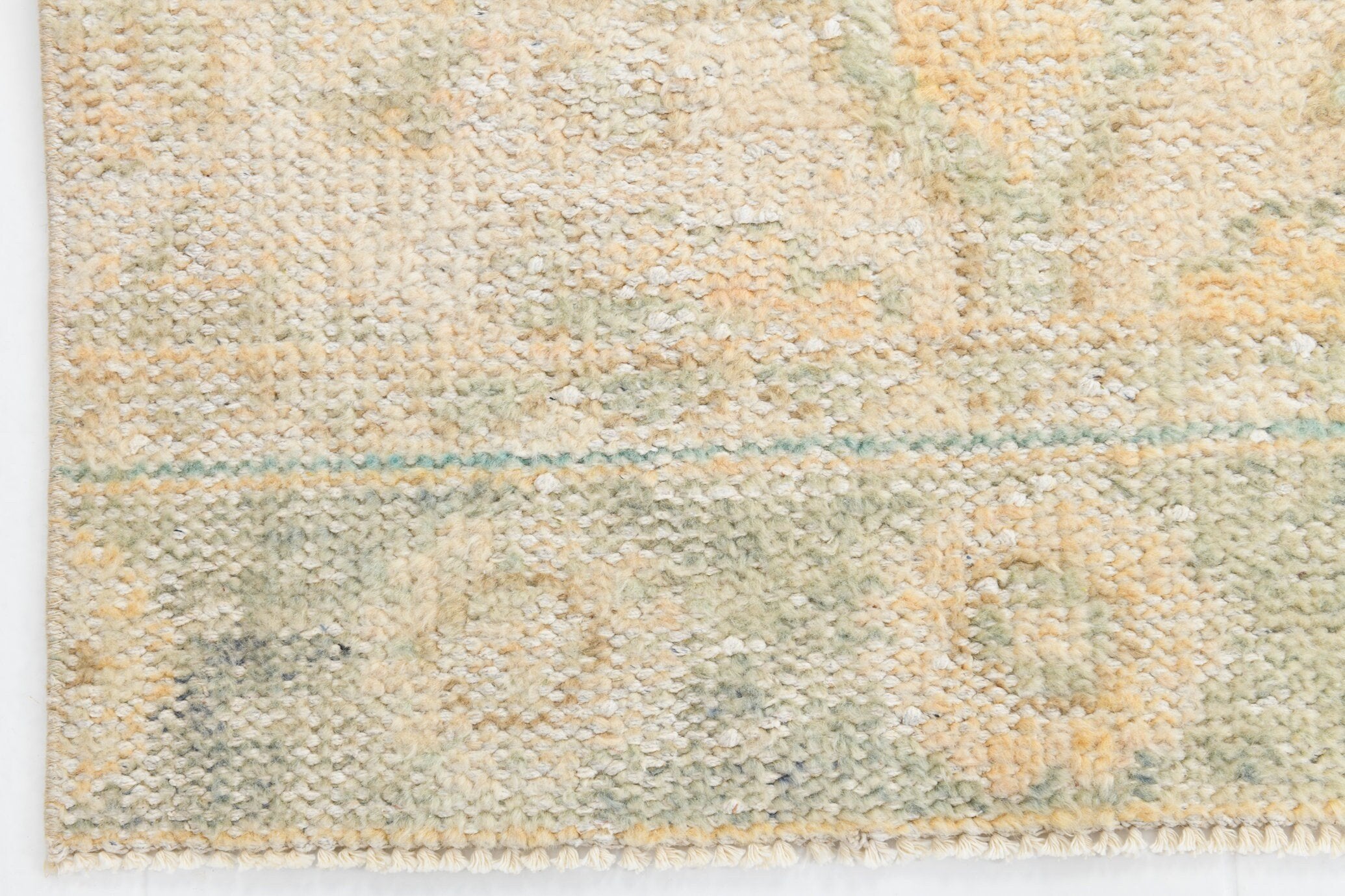 2' x 9' Yellow-Gold Turkish Vintage Runner Rug  |  RugReform