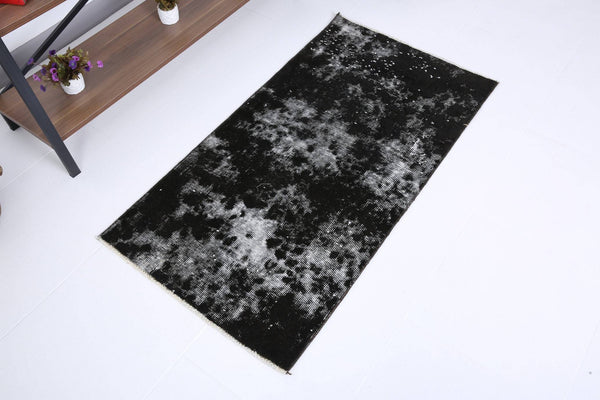 2' x 4' Black-Gray Turkish Vintage Runner Rug  |  RugReform