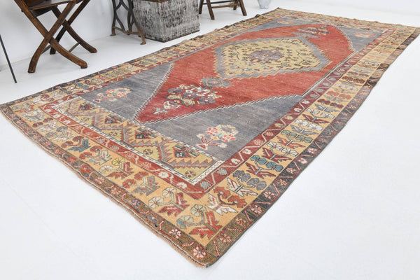 5' x 10' Red Turkish Vintage Rug  |  RugReform